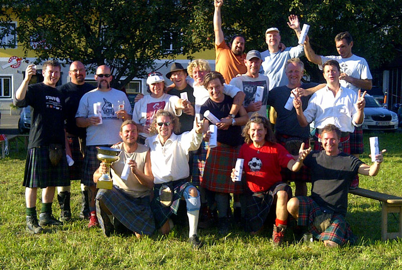 Teilnehmer der 29. Highland Games am 22. September 2012