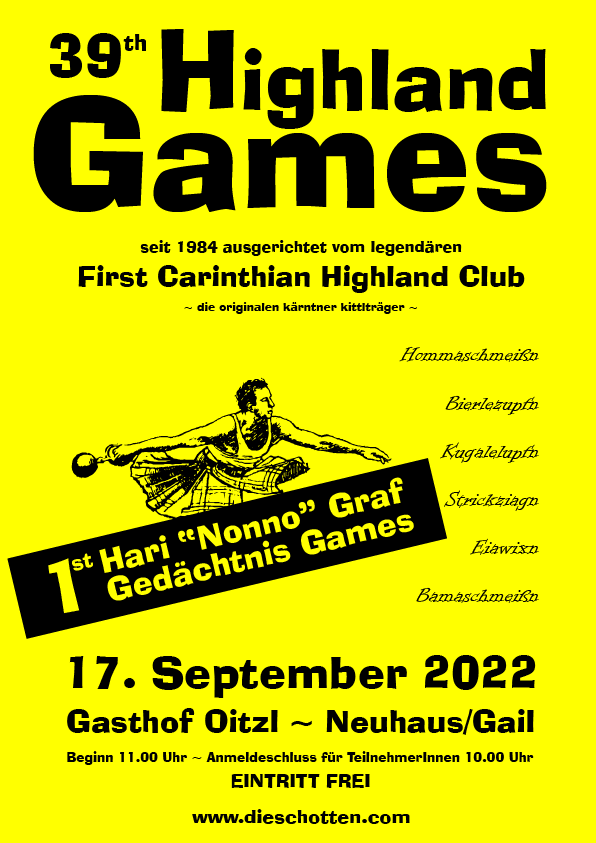 Highland Games Plakat